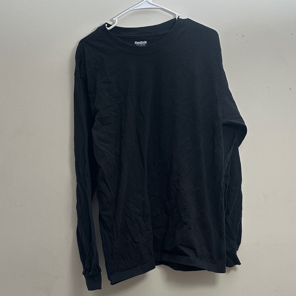 Reebok Men's Jet Black Long Sleeve Shirt